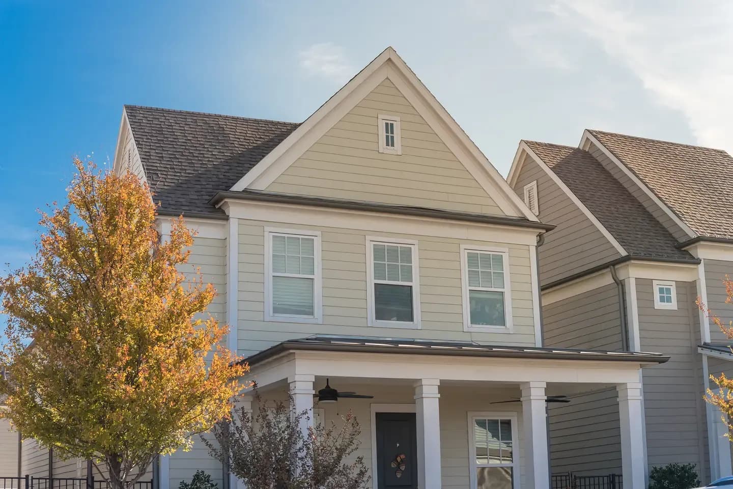beige siding draper