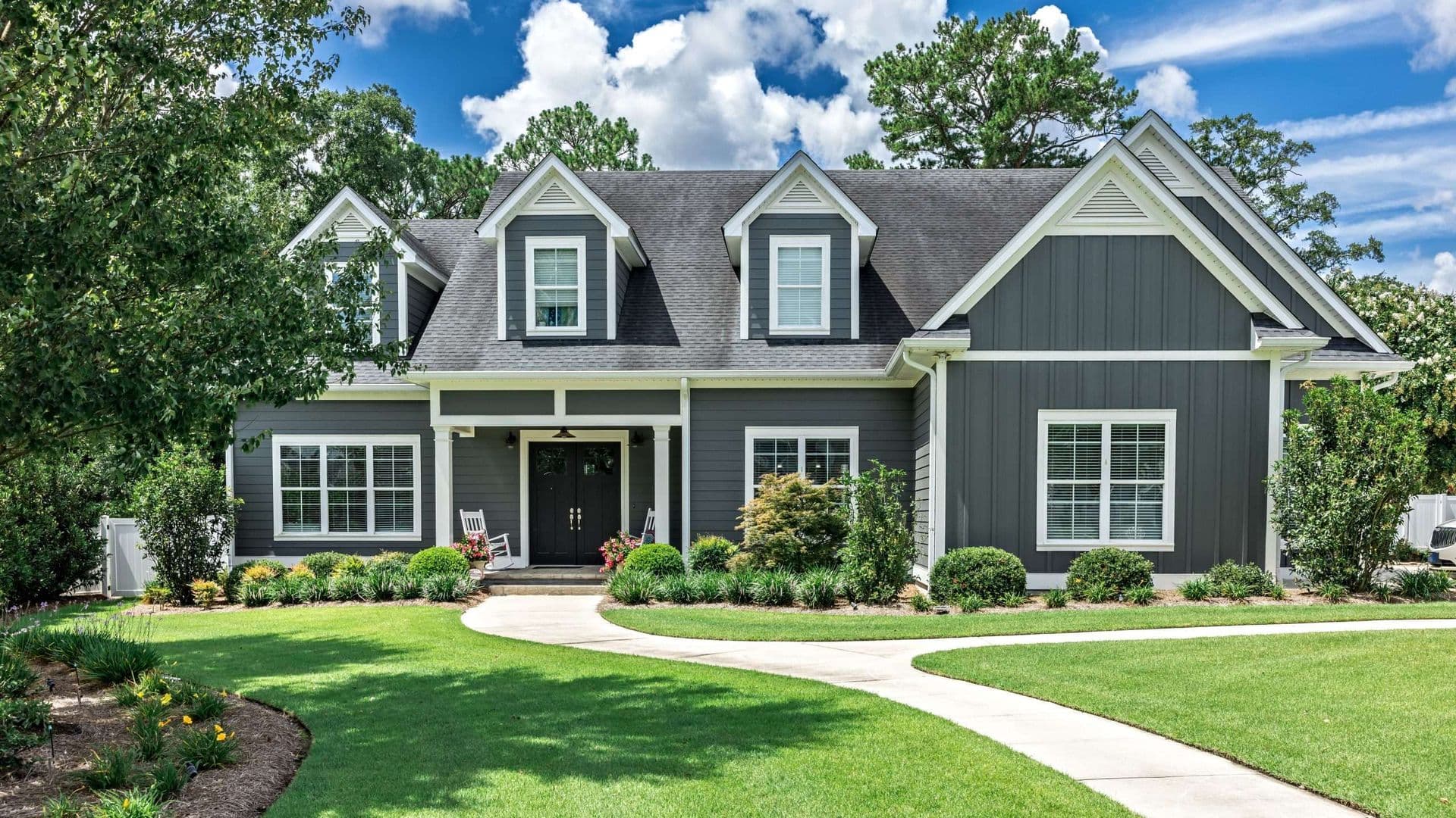 gray house with white trim american fork
