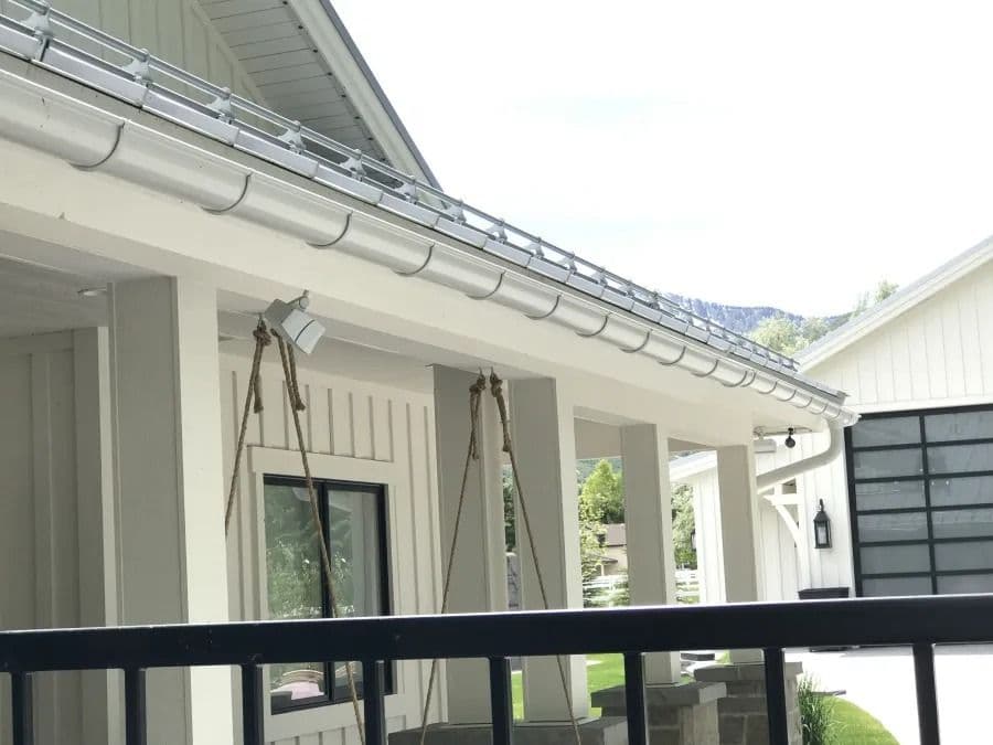 half round aluminum gutter 1