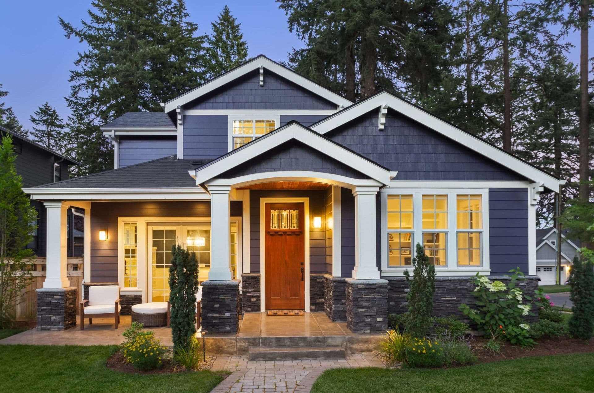 navy james hardie fiber cement siding herriman
