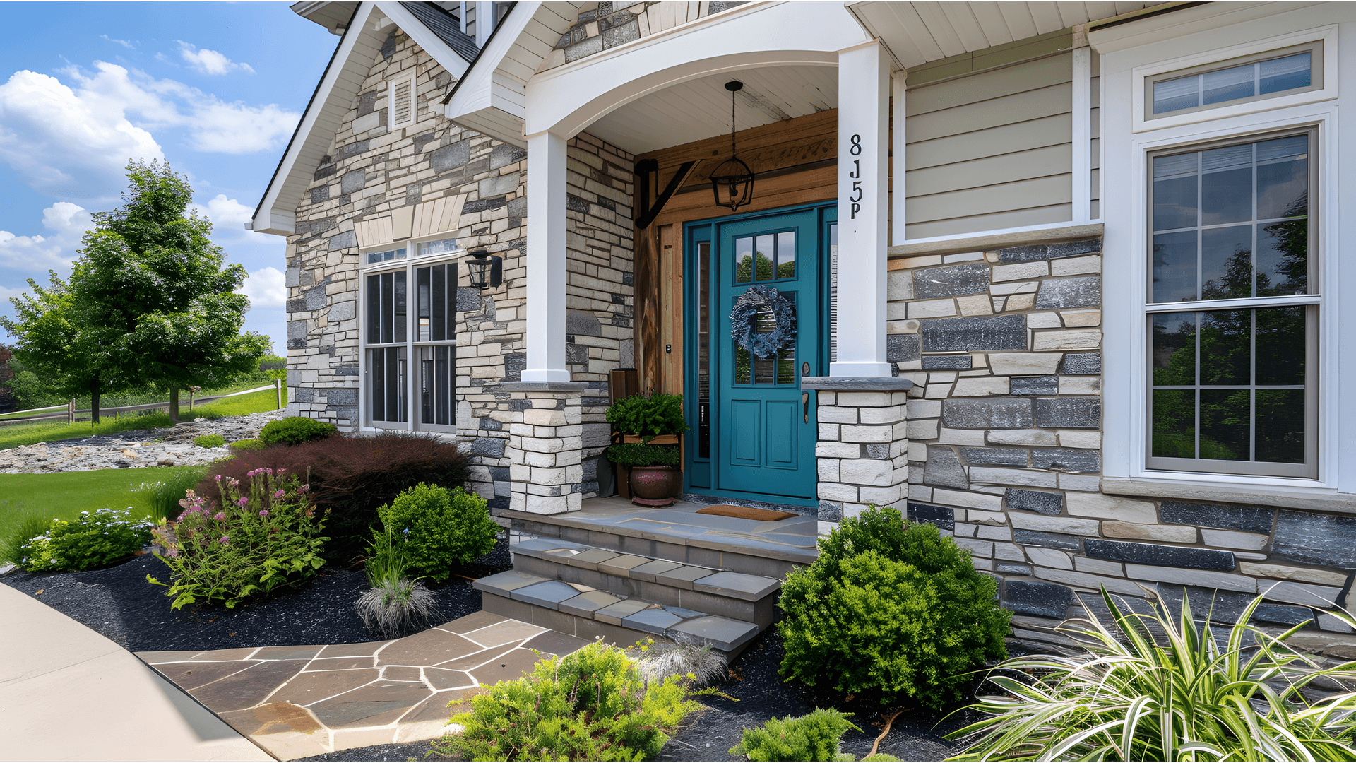 nice stone and brick siding sandy