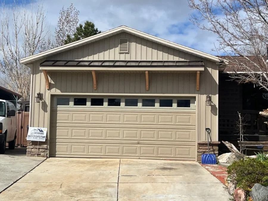 metal garage door